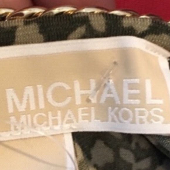 MICHAEL Michael KORS Floral Open Shoulder Blouse, Green, Small, Medium - Picture 5 of 8